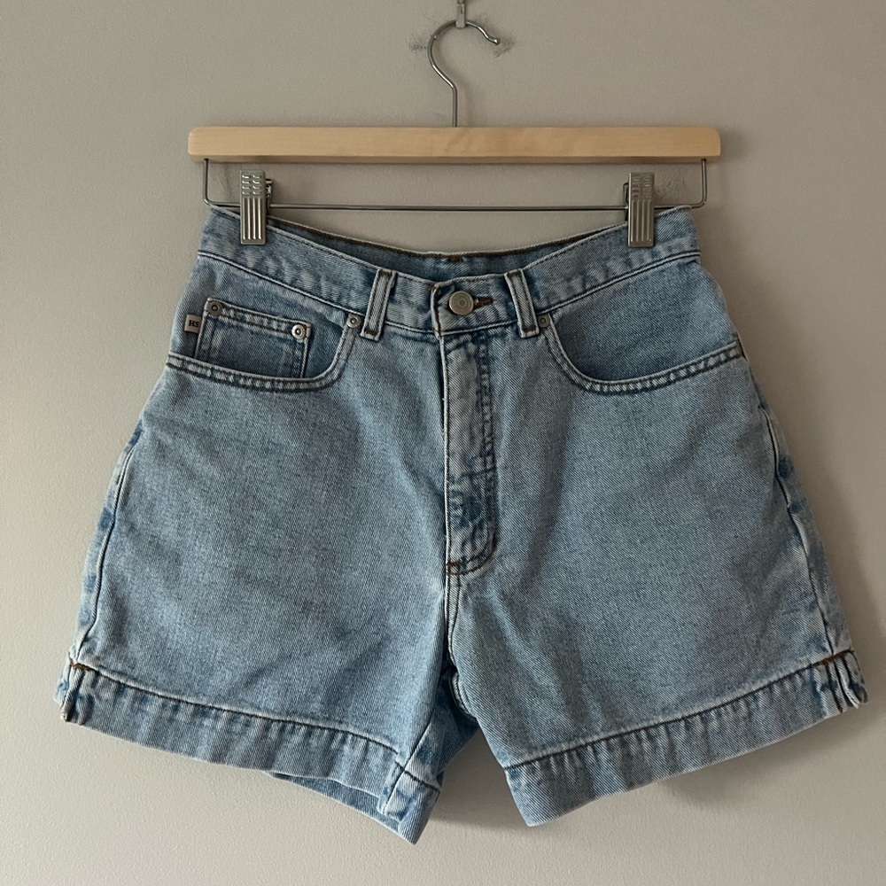 Vintage High Sierra Denim Shorts Size 6 High Rise 90s Mom Fit